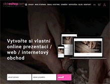 Tablet Screenshot of clickeshop.cz